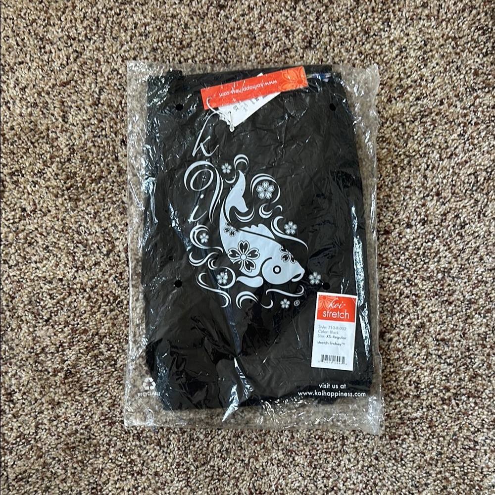Koi Stretch Black Scrub Pants